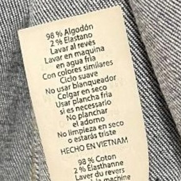 ~ NWOT ~ LULAROE ~ DENIM BLUE JEAN TYPE COAT / JACKET SIZE L / LARGE ( JAXON ?) - Picture 9 of 9